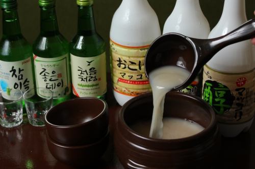 A variety of makgeolli♪