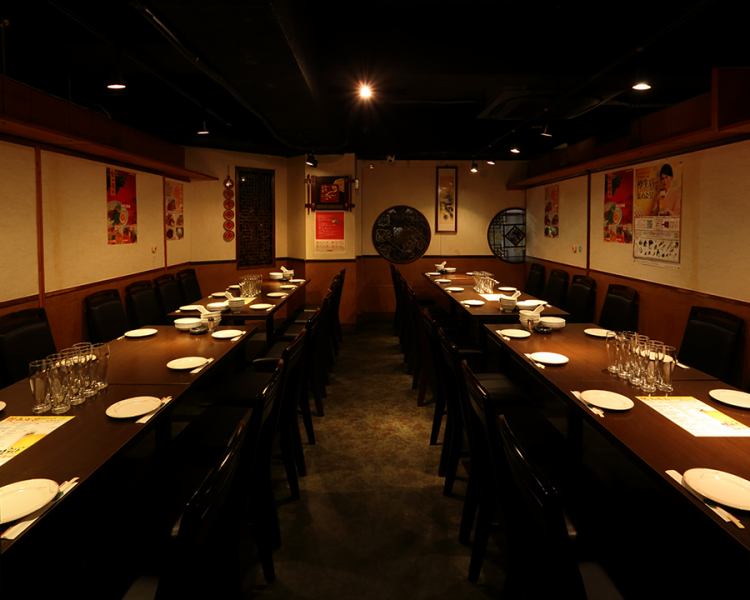 A spacious private room that can accommodate parties of up to 90 people!Of course, the atmosphere is also great.It's convenient to meet up right next to 60 streets! From 4 to 90 people! We have a variety of private rooms available! We also have semi-private rooms that can accommodate up to 6 people! Perfect for private gatherings ◎ You can hear it from the kitchen In Taiwanese, the aroma of spices tickles the nostrils.If you open up your five senses, you'll feel like you're on a short trip♪