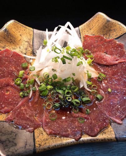 Limited stock of horse liver sashimi
