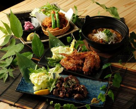 ★酉蔵コース全7品2時間飲放題付4,378円 (税込)（日～木限定　祝前不可）
