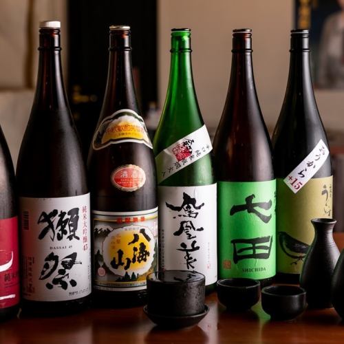 Great match with seafood! Local sake from Kyushu and all over Japan!