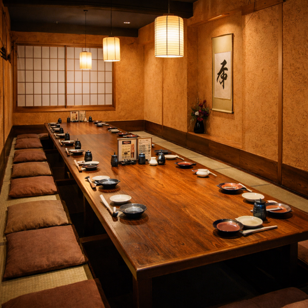 2名様～団体様まで完全個室席を完備♪何名様でご来店頂いても個室対応可能♪ご利用人数やご予算、ご要望などございましたらお気軽に当店までお問い合わせください。ご予算などのご相談もお気軽にどうぞ。