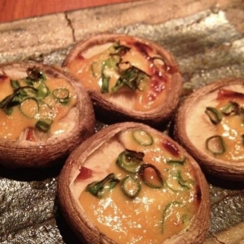 ねぎ味噌しいたけ