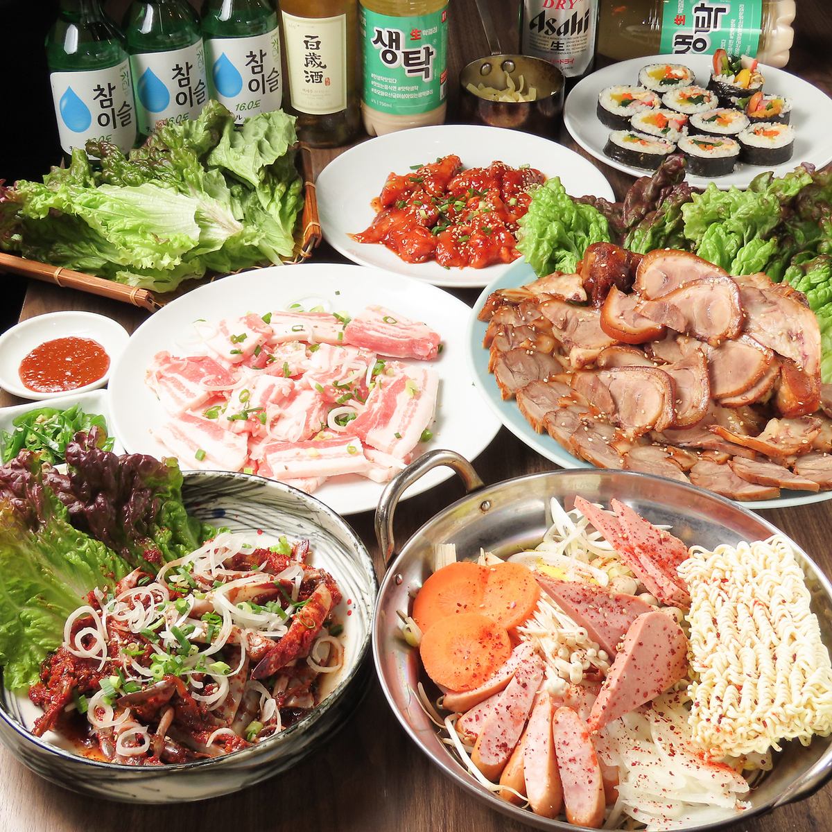 品質保証★本格韓国料理×七輪での焼肉で他店との差をつけた料理がウリ