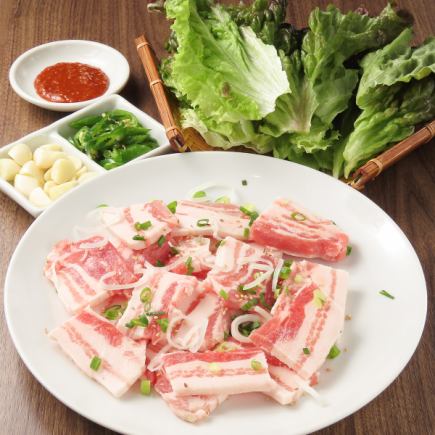 ★1日3組限定★2H食べ放題　当店名物七輪サムギョプサル含む名物メニュー全4品が食べ放題 5000円