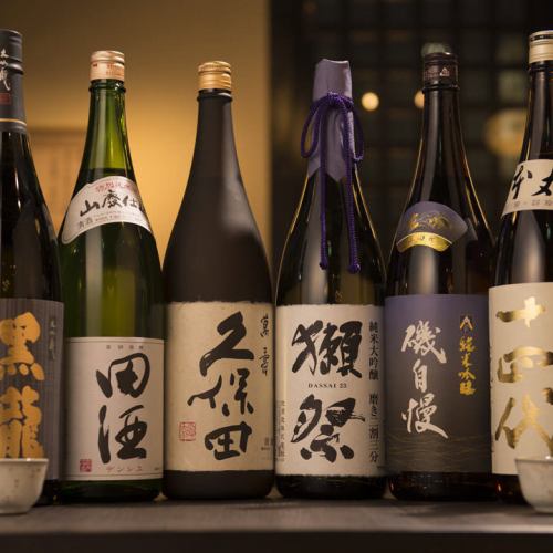 エリア随一・20種以上の日本酒各種