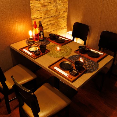 [Fashionable 2 to 6 seats] We have private rooms that are convenient for dates, joint parties, and entertainment.Relax in a calm atmosphere ♪ Please enjoy our specialty in a quiet space ◎ There is no doubt that you can enjoy a higher-grade night than usual!