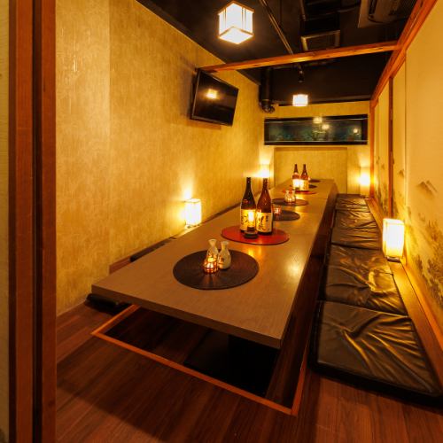 This is a digging-type room that is very popular now at the Izakaya Totoriko Shinjuku store.Please use it for banquets in a wide variety of situations such as girls-only gatherings and dates.We will also support large welcome parties and farewell parties! We will guide up to 100 people in a completely private room!