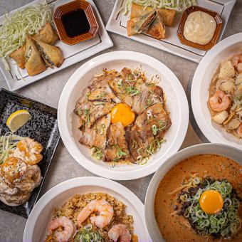 [All-you-can-drink included] A course that includes 7 dishes including gyopao, thick-sliced sweet and sour pork, and shrimp mayonnaise, for 4,000 yen (tax included)