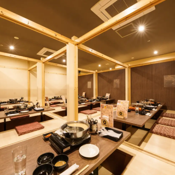 大人数での宴会でのご利用も可能です!2名様~最大60名様まで宴会用のお部屋を個室でご用意しております◎落ち着いた雰囲気の完全個室・掘りごたつ座敷で、ゆったりとお過ごしいただけること間違いなし!会社での宴会や、観光旅行での宴会など、様々なシーンでご活用ください★皆様のお越しをお待ちしております!