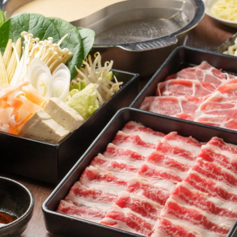 お肉もお野菜も食べ放題！しゃぶしゃぶ食べ放題（L.O30分前）3980円(税込)