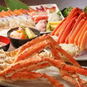 アブラ蟹orイバラ蟹、ズワイ蟹＆海鮮食べ放題