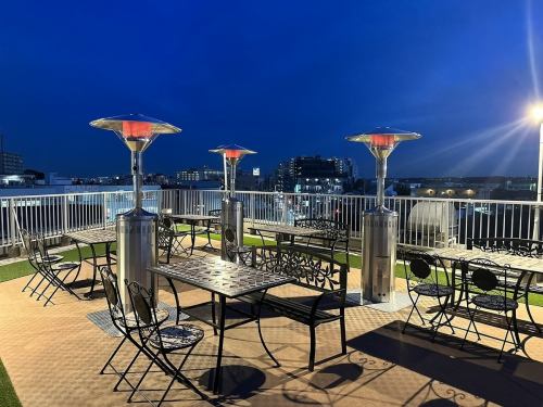 A 100% open feeling in the beer garden