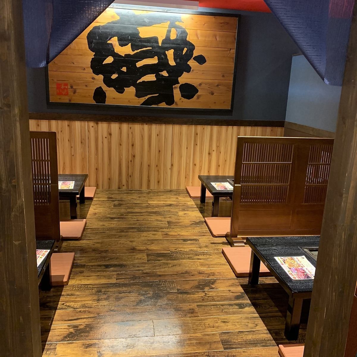 Okonomiyaki that makes children happy ♪ There is also a tatami room that makes children happy ♪