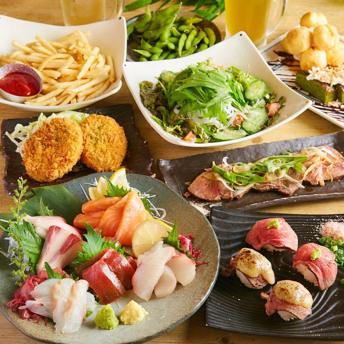 宴会コースは３時間飲み放題用意！！！