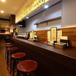[Recommended for drinking alone] Counter seats are also available in the store, so we welcome you to visit us alone.Perfect for a quick drink after work!