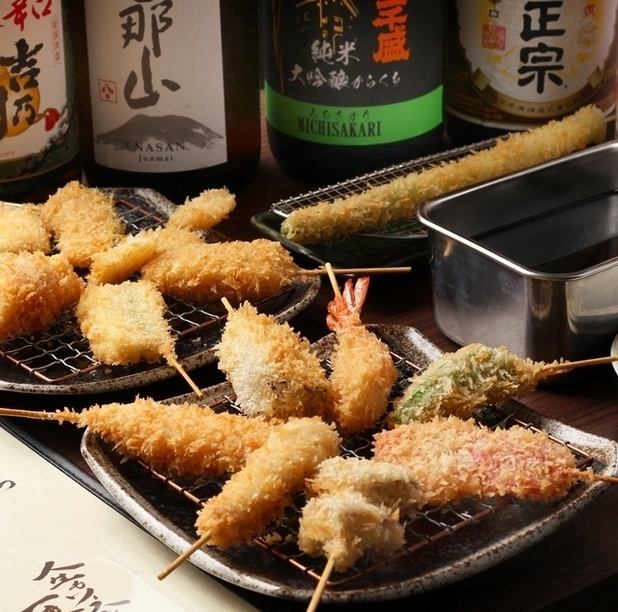 Introducing Kushikatsu Large Chopsticks, where you can enjoy kushikatsu made with carefully selected ingredients!