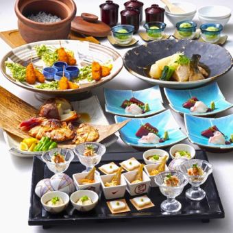 【全36種プレミアム飲み放題付】鰤かま大根と鶏の西京焼きコース　8,000円