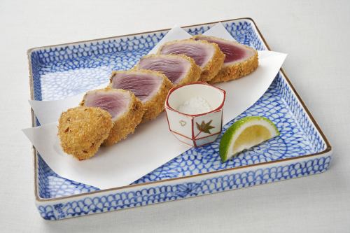 戻り鰹のレアカツ クミンの香り