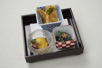 三种春季配菜拼盘