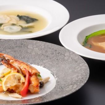 March 1st ~ [Ryu Course] Seasonal recommended dinner including abalone, Japanese black beef loin, shark fin, etc.