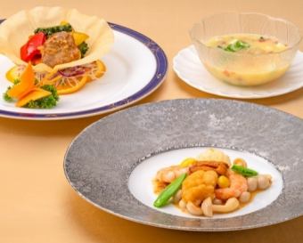 [Ryu Course] Seasonal recommended dinner including abalone, Japanese black beef loin, and shark fin