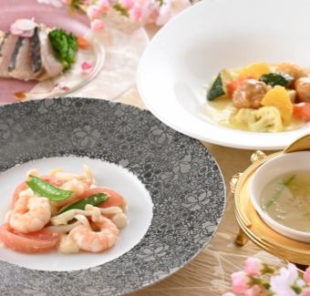 【リュウランチ】季節感あふれる旬の食材を味わうランチ全7品