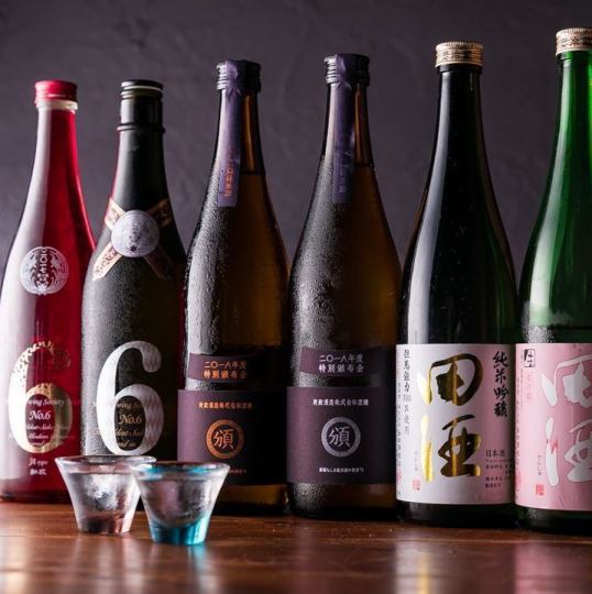 Limited to customers who order a cooking course ★ [2 hours all-you-can-drink] Premium all-you-can-drink including 12 types of local sake that changes daily + 3850 yen (tax included)