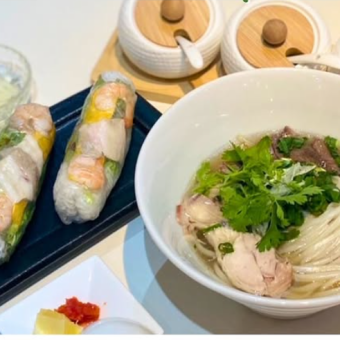 【ランチ】生春巻きコース◆グルテンフリーで身体に優しい生春巻きやフォーを堪能するプラン