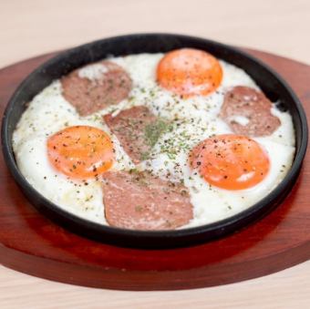 【焼】目玉焼きスパム
