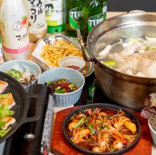 『多彩な本格韓国料理で味わう至福の時間』サムギョプサル,ナッコプセ,チヂミ,チュクミなどなど◎