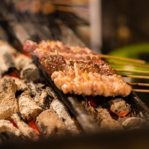 焼き鳥の盛り合わせ　12本