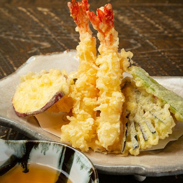 名物2◆ぷりっぷりの大海老や旬野菜の天ぷら