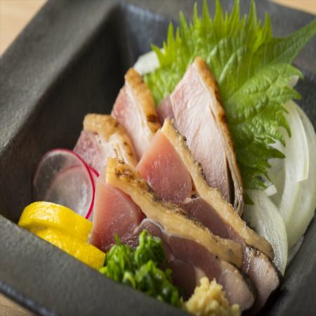 Grilled chicken sashimi from Kagoshima prefecture