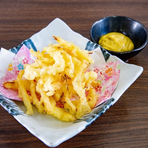 Saki squid tempura curry mayonnaise