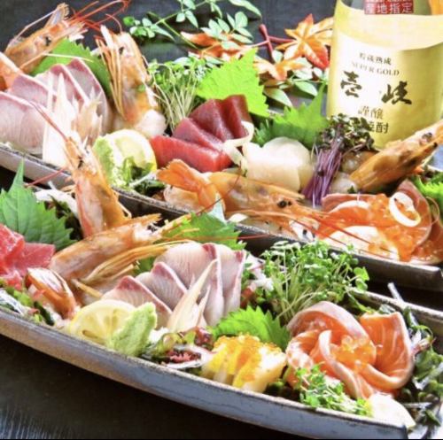 We also offer a course with sashimi by making a reservation the day before!