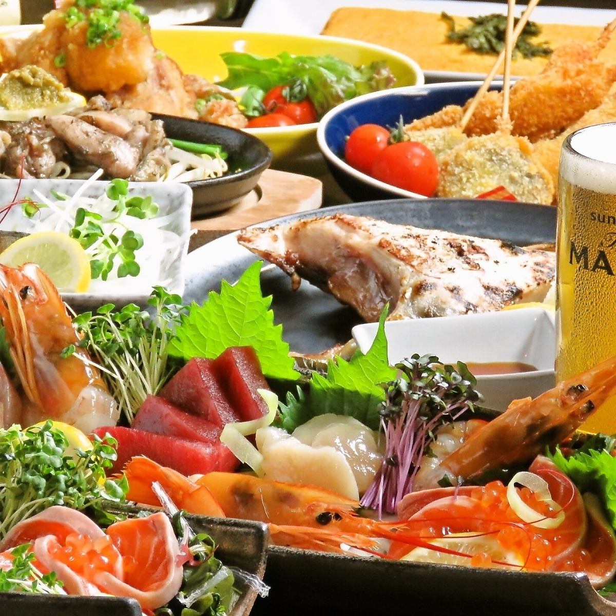 The all-you-can-eat and drink plan is very popular◎Available from 3,000 yen for 120 minutes♪