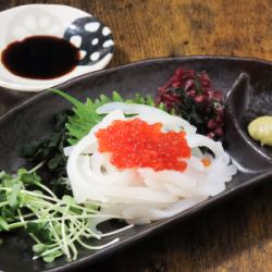 イカソーメンイクラしょうゆかけ