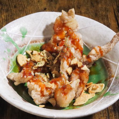 希少部位 豚ノドナンコツ de 塩唐揚げ