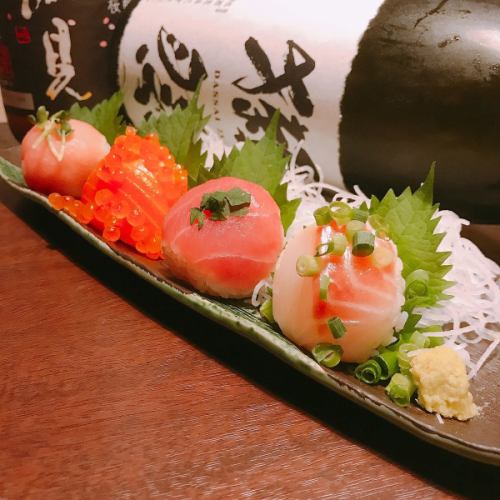 Four kinds of Temari sushi