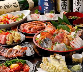 3H ◇NEW プラン◇お刺身の六点盛りや牡蠣フライなど鮮魚満足プラン3H飲放付き5800円⇒4500円