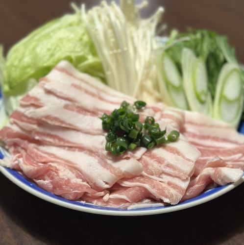 宮城県産JAPAN X豚のしゃぶしゃぶ