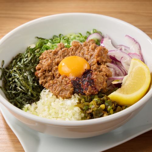 煮出鶏油を使った台湾まぜそば