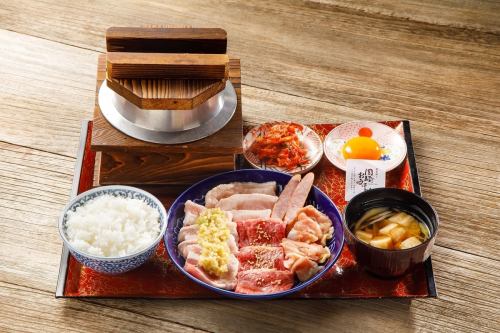 Lunch only! Great value yakiniku set meal