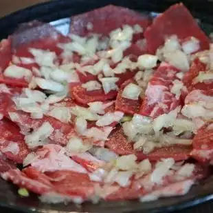 Beef tongue trimmings