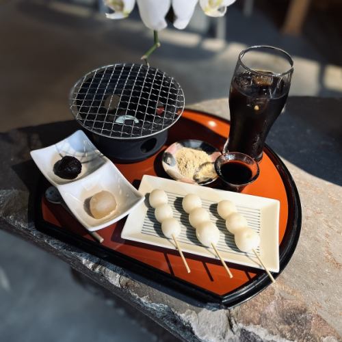 Grilled dumpling set (with drink)