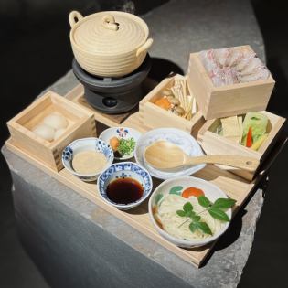 [Limited to 10 meals per day] Mochi and sea bream shabu-shabu set meal