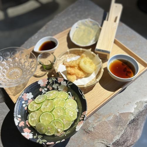 [Summer only] Sudachi udon set meal