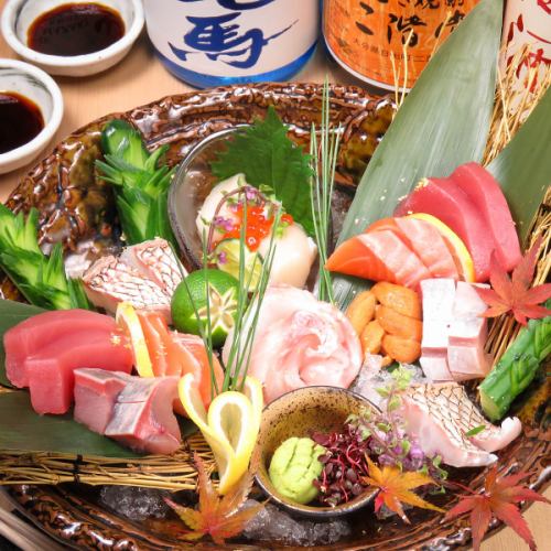 Chef's best-season fresh fish "assorted sashimi"