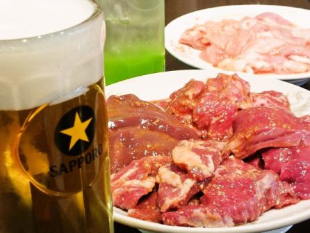 OK on the day ★Evening drink set (2 drinks of your choice and 5 kinds of raw offal, etc.) 2,300 yen (tax included)